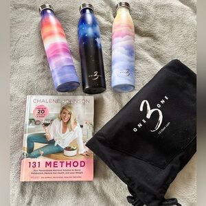 Chalene Johnson 131 Method Cookbook + 3 Water Bottles & Backpack